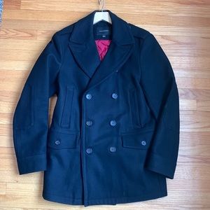 Banana Republic men’s pea coat size medium black
